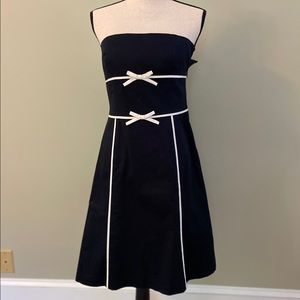 Ann Taylor strapless black dress size 6P